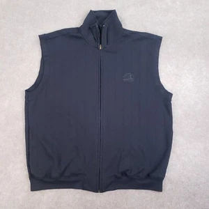 Fairway & Greene Vest Mens XL Black Full Zip Casual Zip Mock Neck Casual Golf - Picture 1 of 9