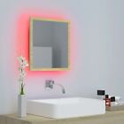 Lustro łazienkowe ze światłami LED naścienne pływające nowoczesne meble 