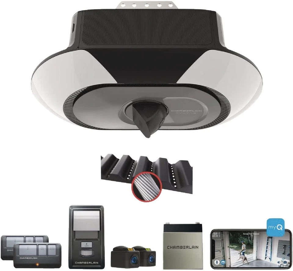 Chamberlain B6753T Smart Garage Door Opener, Video Streaming & Advanced Corner L - Image 1 of 4