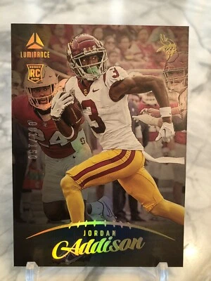 2023 Panini Luminance Jordan Addison 61/150 Rookie! Vikings - Image 1 of 2