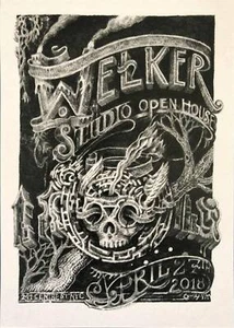 David Welker 2018 Welker Studios Spring Open House Giclee Art Print S/N #95/100 - Picture 1 of 1