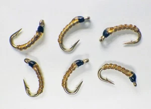 Mini Mac Midge San Juan Custom Nymphs Tan - Premium Trout Fly Fishing Flies - Picture 1 of 22