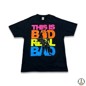 Vintage Y2K Michael Jackson T Shirt Men Large Black This Is Real Bad Graphic Tee - Picture 1 of 7