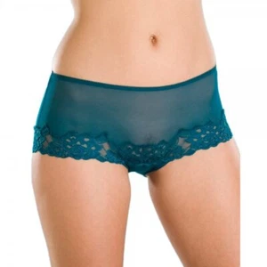 Camille Women's Boxer Shorts Sheer Mesh Lace Underwear Comfy Knickers 3 Pack Set - Picture 1 of 2