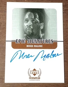 1999-00 Upper Deck Century Legends Epic Signatures #MM Moses Malone - Bild 1 von 7