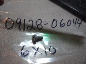 1969-99 SUZUKI TM RM TC GT TS LT GS JR DS RMX DR 6X10 BOLT NOS OEM 09128-06044 - Picture 1 of 2