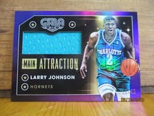 2015-16 Panini Gala Larry Johnson Game Worn Material #17/40 Charlotte Hornets