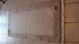 Wollteppich Handgeknüpft `"Qualität Nepal II" Gr. BxL 70 X 140cm bräunlich/beige - Bild 1 von 4