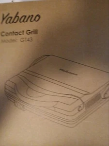 Yabano Contact Grill GT43 Gourmet 1200W Sandwich Maker Non Stick Panini Press - Picture 1 of 1