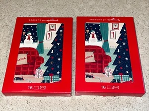 Hallmark Weihnachtsfeiertag Grußkarten & Umschläge, 2 Schachteln mit 16 = 32 insgesamt - Bild 1 von 2
