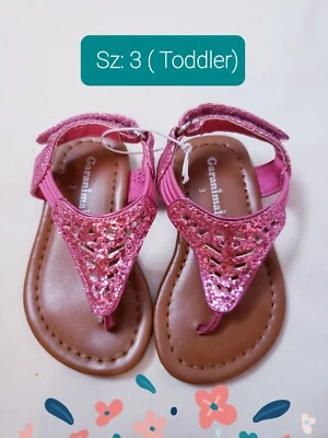 Sandalias Garanimals niñas pequeñas rosa, brillantes talla: 3 Foto 1 de 4