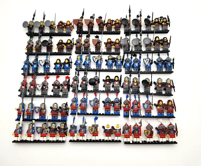 LEGO CASTLE LION KINGHTS,BLACK FALCON,RED FALCON,BAM MINI FIGURES - Image 1 of 4