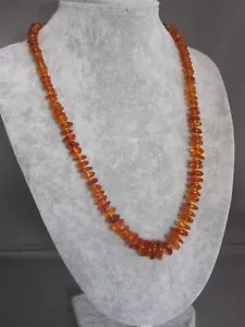 Amber Bead Necklace - Picture 1 of 8