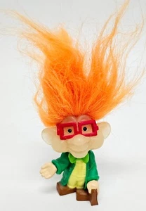 Bambola Troll Burger King Kid's Club IQ giocattolo vintage 1993 bagliore nel buio - Foto 1 di 6