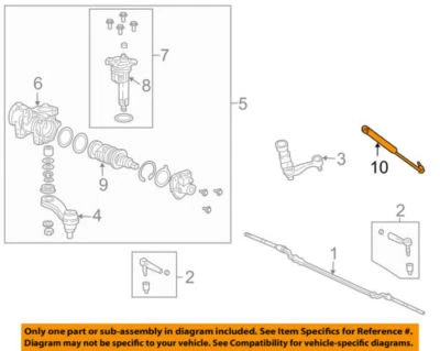 15059138 Genuine GM OEM 01 to 10 Chevy Silverado H2 Steering Arm Gear Damper - Image 1 of 4
