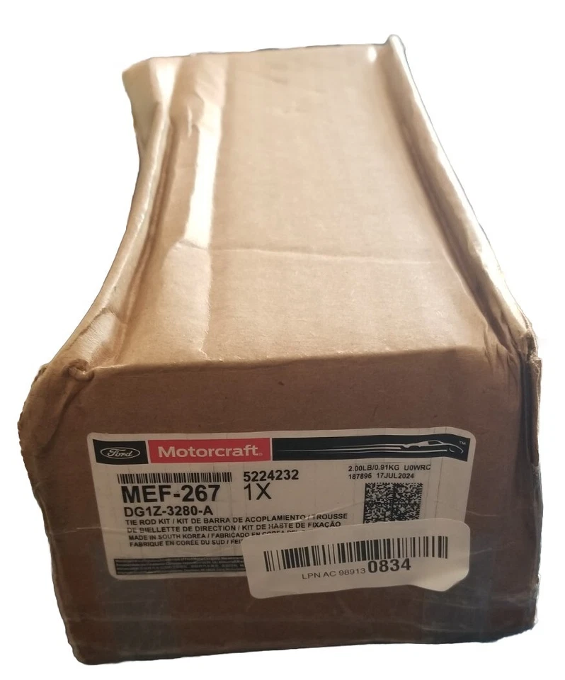 New Motorcraft Inner Tie Rod End Kit MEF-267 - Image 1 of 1