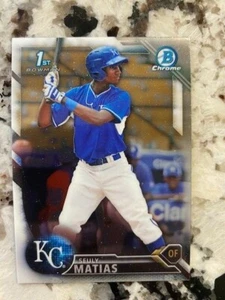 2016 BOWMAN CHROME PROSPECTS 1st CARD KANSAS CITY ROYALS SEULY MATIAS #BCP15 - Picture 1 of 1