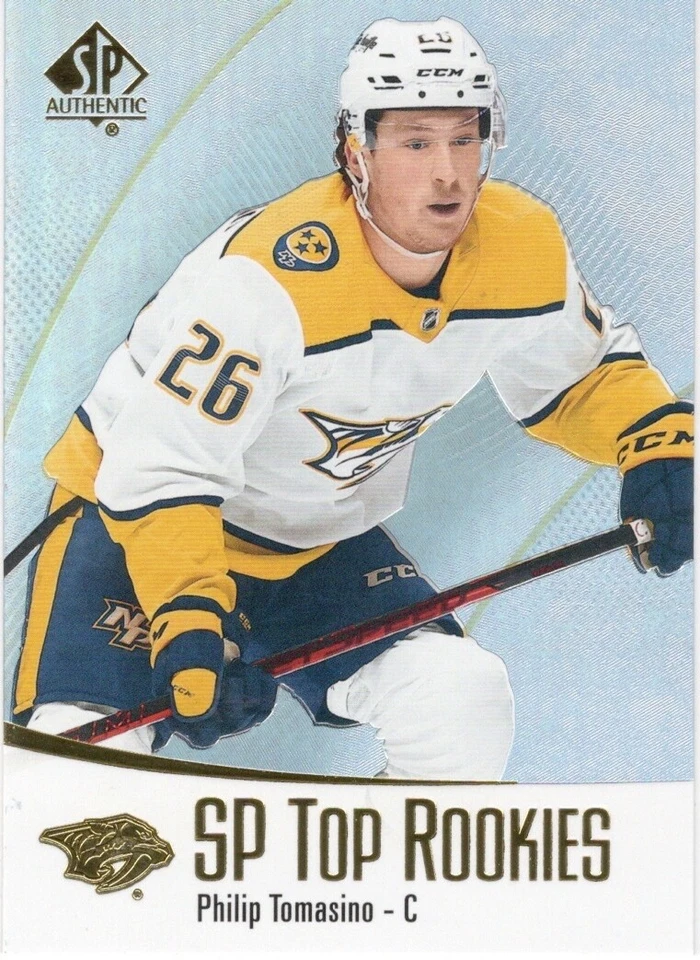 21-22 2021-22 SP Authentic Philip Tomasino SP TOP ROOKIES #TR-15-Predators - Image 1 of 1