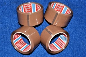 4 Tesa 64014 Klebeband Packband Paketband brauen oder braun  50mmx66m - Bild 1 von 1