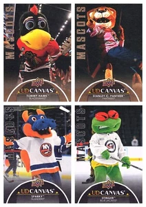 Mascotas de lona UD extendidas 2021-22 Upper Deck **U-Pick** - Imagen 1 de 17