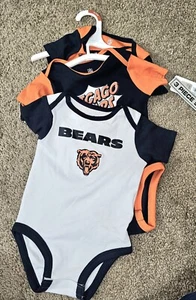 Juego Onsies Baby 3 Piezas Chicago Bears Talla 6-9 Mos - Imagen 1 de 8