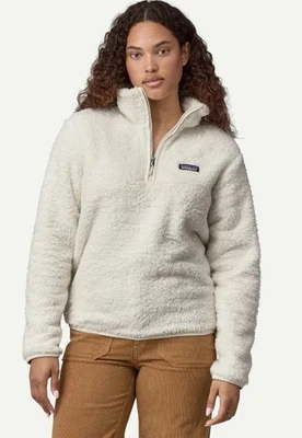 Patagonia Women's White Los Gatos Fleece 1/4 Zip Pullover 25235 XL - Image 1 of 4