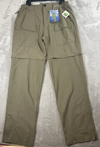 World Wide Sportsman Pants Men's 34x34 Beige Hybird II Mesh Lined Convertible - Picture 1 of 11