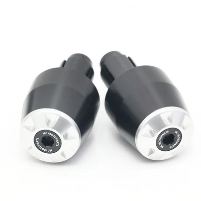 STORM 7/8" Motorcycle Bar Ends Silver For Kawasaki Z1000 08 09 10 11 12 13 — 第 1/4 张图片