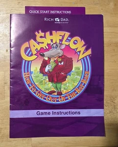 Gioco da tavolo Cashflow 2010 ricambio libretto istruzioni e scheda avvio rapido - Foto 1 di 1