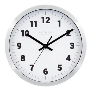 La Crosse Clock 404-2626 10-in. Nash Analog Quartz Wall Clock - Picture 1 of 5