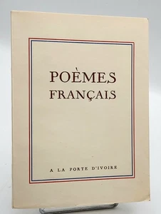 POEMES FRANCAIS. A la Porte d'Ivoire 1943. Eluard, Aragon, Edith Thomas, etc. - Imagen 1 de 1