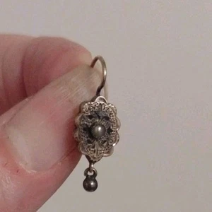 10k Yellow Gold Antique Victorian Pendant Earring Read Description 0.5g - Picture 1 of 7