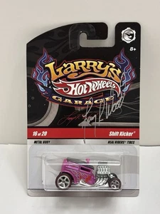 Hot Wheels SIGNED BY LARRY WOOD 2009 Larry's Garage Series Shift Kicker Pink NEW - Picture 1 of 20
