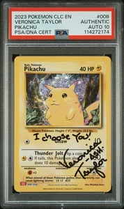 PSA 10 Pikachu #008 Veronica Taylor Autograph 2023 Game Classic 114272174 - Picture 1 of 2