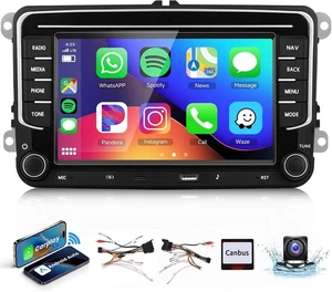 Autoradio Android VW Golf 5 6 Passat Jetta Caddy EOS T5 Tiguan Touran CC Polo 7" - Foto 1 di 7