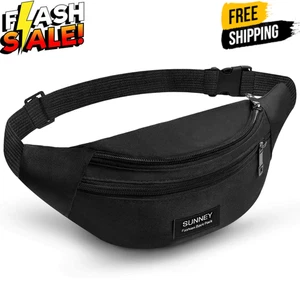 Bauchtasche Damen Herren Wasserdichte Gürteltasche Mehreren Taschen - Bild 1 von 7