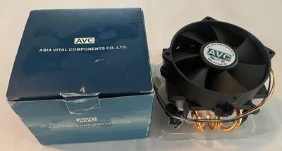 AVC CPU Cooling Fan & Heatsink Socket T / LGA775 3 1/2" Fan Model 6H10287DC NEW - Image 1 of 4