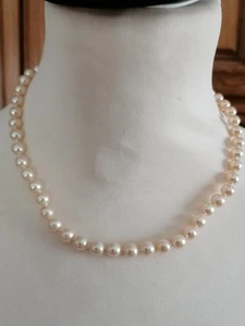 Wunderschöne Perlenkette  "Ebelin" Modeschmuck ? Echt? - Bild 1 von 7