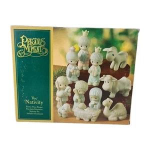 🚨 Set Natività Momenti Preziosi Enesco 610044 Raro Set 11 Pezzi Vintage 1982 - Foto 1 di 12