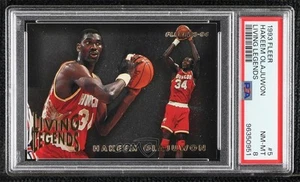 1993-94 Fleer Living Legends Hakeem Olajuwon #5 PSA 8 HOF - Picture 1 of 3