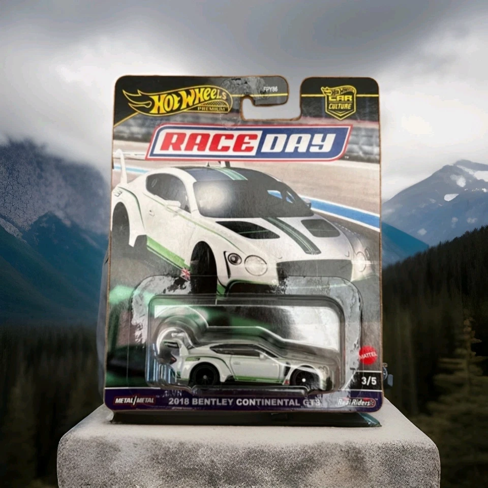 Hot Wheels Race Day 2018 Bentley Continental Gtr3 - Immagine 1 di 1