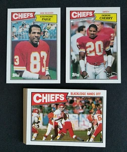 1987 Topps Football Kansas City Chiefs ~ 12 Card Team Set - Mint - Picture 1 of 5