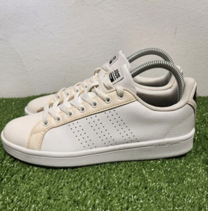 Adidas Advantage Zapatos Mujer 8.5 Blanco Informal Tenis Tenis Tenis Parte Superior Baja - Imagen 1 de 10