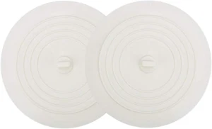 Paquete de 2 tapones de bañera, tapón de drenaje de silicona grande de 6 pulgadas tapón de cabello succión plana - Imagen 1 de 7