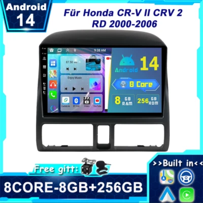 Für 2002-2006 Honda CR-V II CRV Android 14 Autoradio GPS Navi Car Play DSP 256GB - Bild 1 von 4