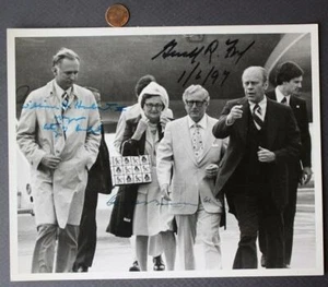 Gerald Ford Bill Hudnut Otis Bowen Indianapolis Indiana signed autograph photo-- - Picture 1 of 1