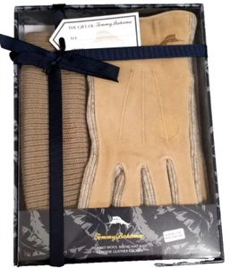 Tommy Bahama Merino Wool Cap and Leather Gloves Size S/M NIB MRSP $120 - Picture 1 of 5