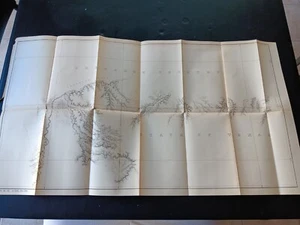 1882 US Texas Boundary Commission schizzo indagine pieghevole paese Cherokee - Foto 1 di 5