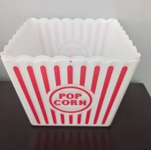 Large Popcorn Bucket Retro 2 Pack Reusable Movie Theater Bowls Tub FREE SHIPPING - Picture 1 of 3