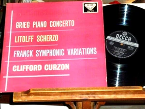 1960 UK Decca 1st WBg SXL 2173 ED1 Grieg Piano Concerto Litolff Franck Curzon NM - Picture 1 of 5